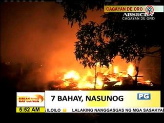 7 bahay nasunog sa CDO