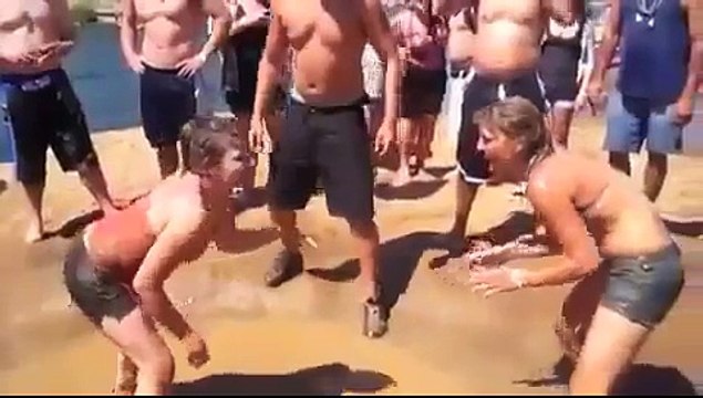 Mud Wrestling Round Three