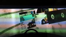 014 Sick Games Entertainment - Curved Screen racing setup 3 x Projectors