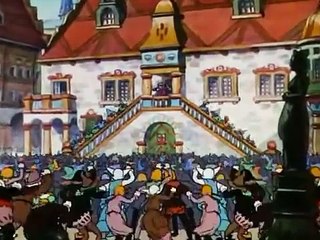 O Flautista Encantado que salvou a cidade dos ratos- desenho em português