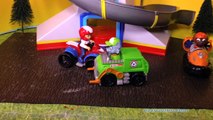 PAW PATROL Nickelodeon Paw Patrol Rocky, Ryder, and Zuma Racers a Paw Patrol Toy Video