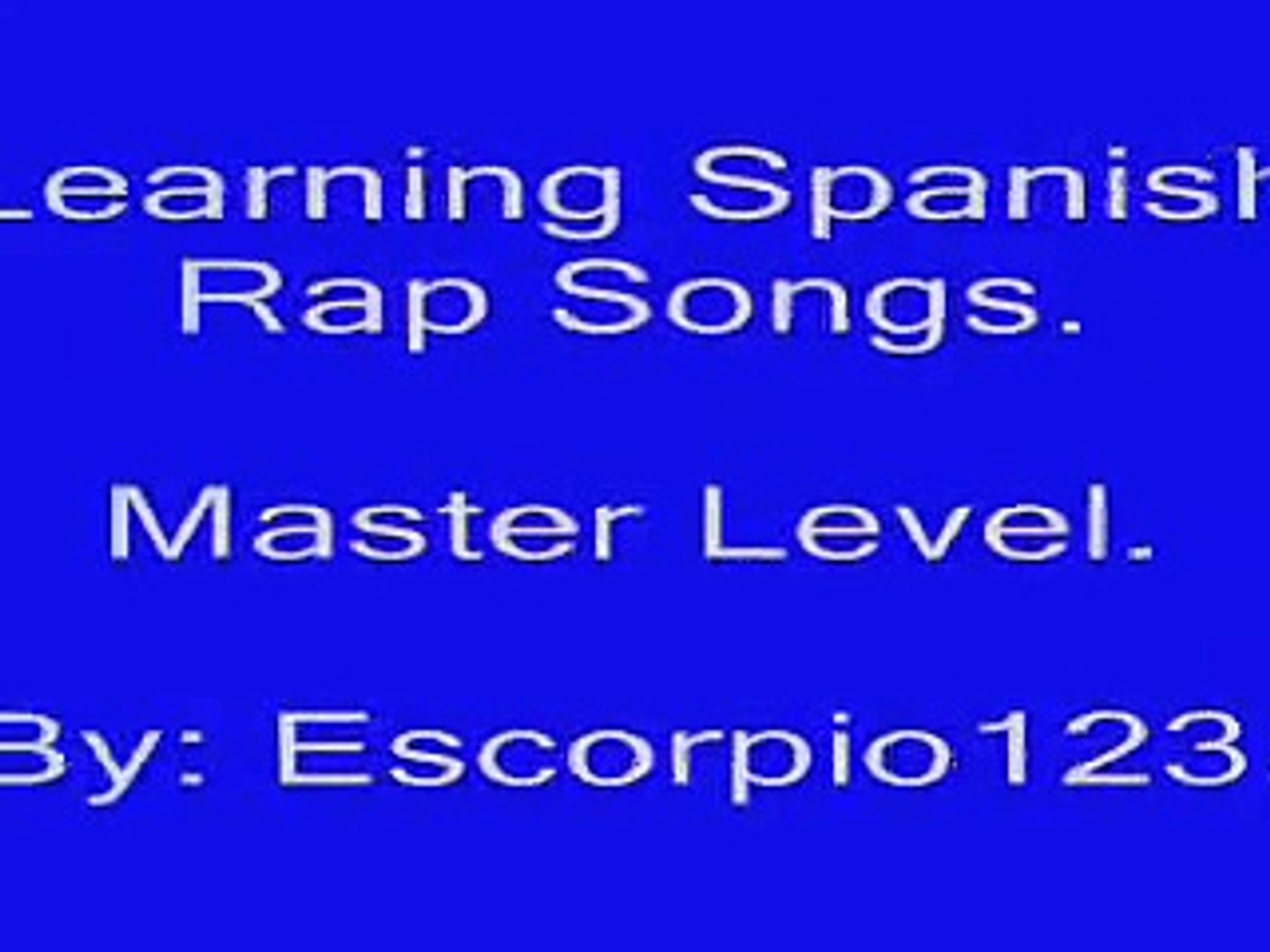 ⁣Learning Spanish Rap Songs Level 5.