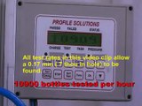 6LD Leak tester with Vacuum conveyor -11000 bottles per hour - now 13000 per hour, see later videos.