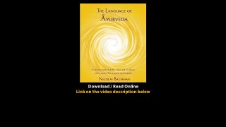 Download The Language of Ayurveda By Nicolai Bachman PDF
