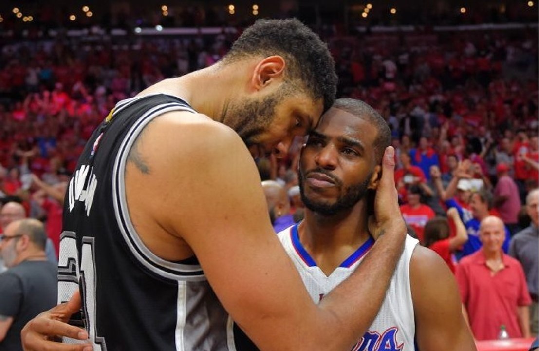 Chris Paul et Tim Duncan