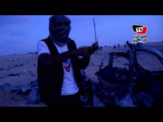 مصرع ٣ مسلحين في انفجار سيارة بالعريش