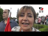 ليلى علوي في مسيرة الفنانين: ٣٠ يونيو ثورة وليست انقلاب