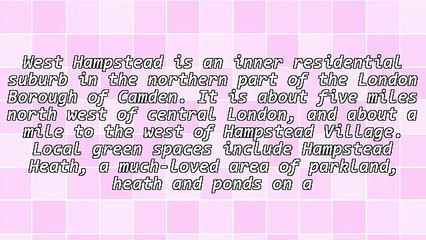 Why Live in West Hampstead?