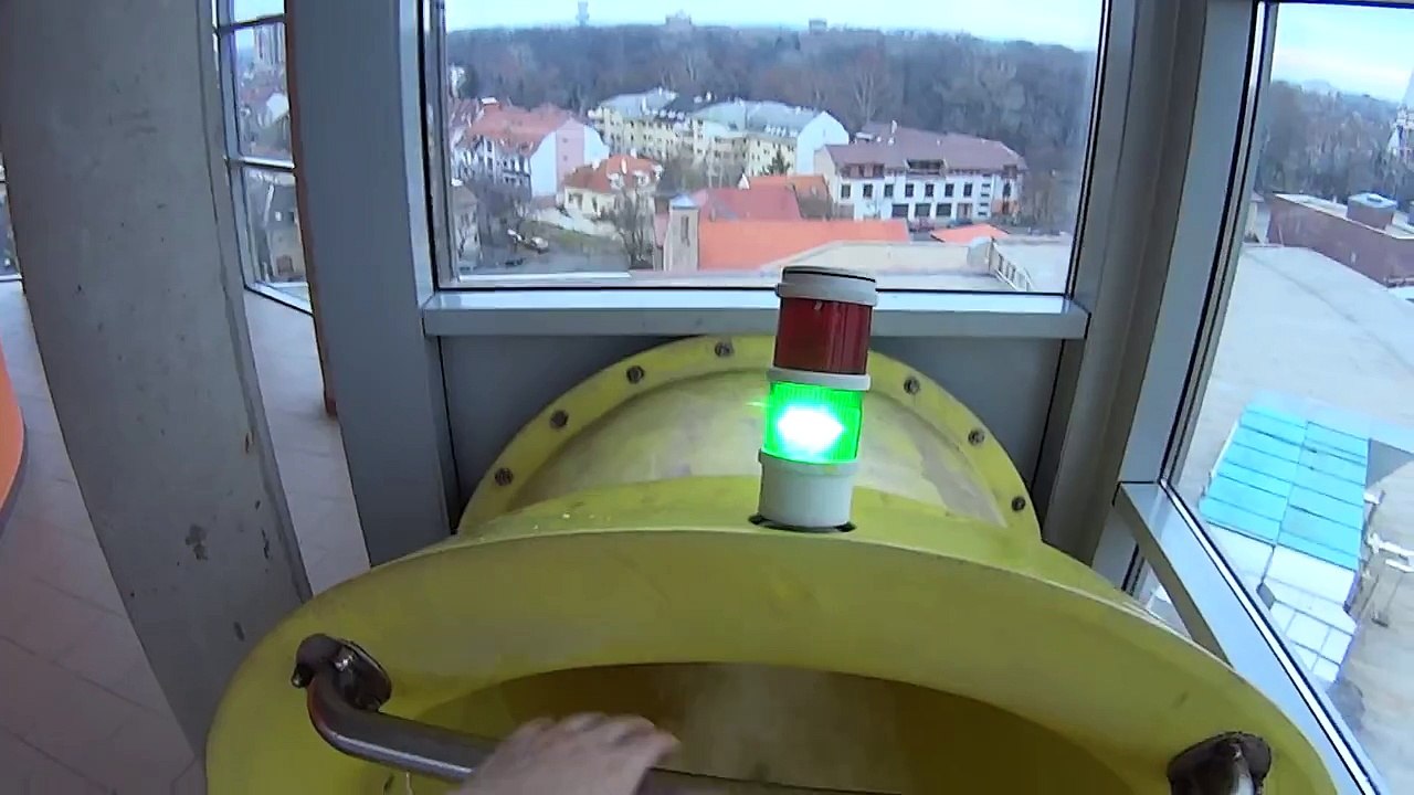 Very Tall Water Slide at Aquapolis Aquapark