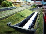 London Underground tube train model railway