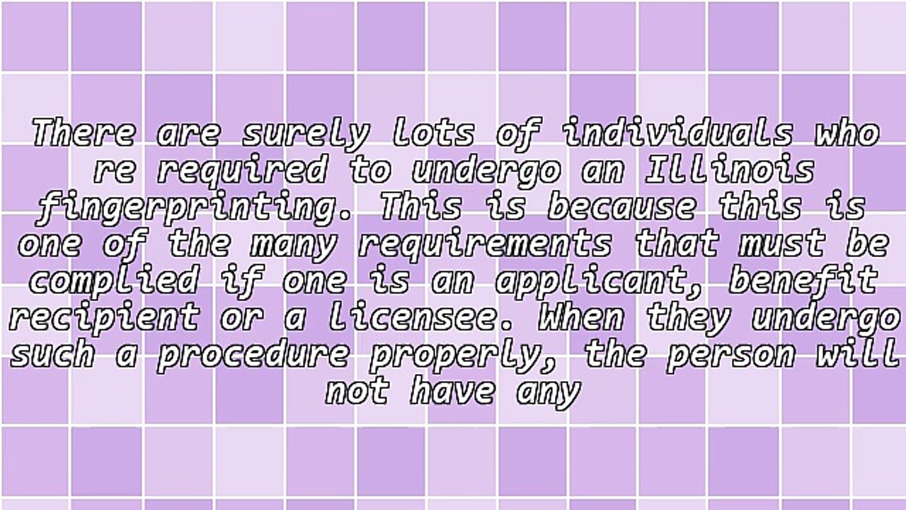 Special Situations During A Fingerprinting Procedure
