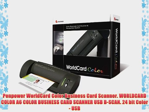 Penpower WorldCard Color Business Card Scanner. WORLDCARD COLOR A6 COLOR BUSINESS CARD SCANNER