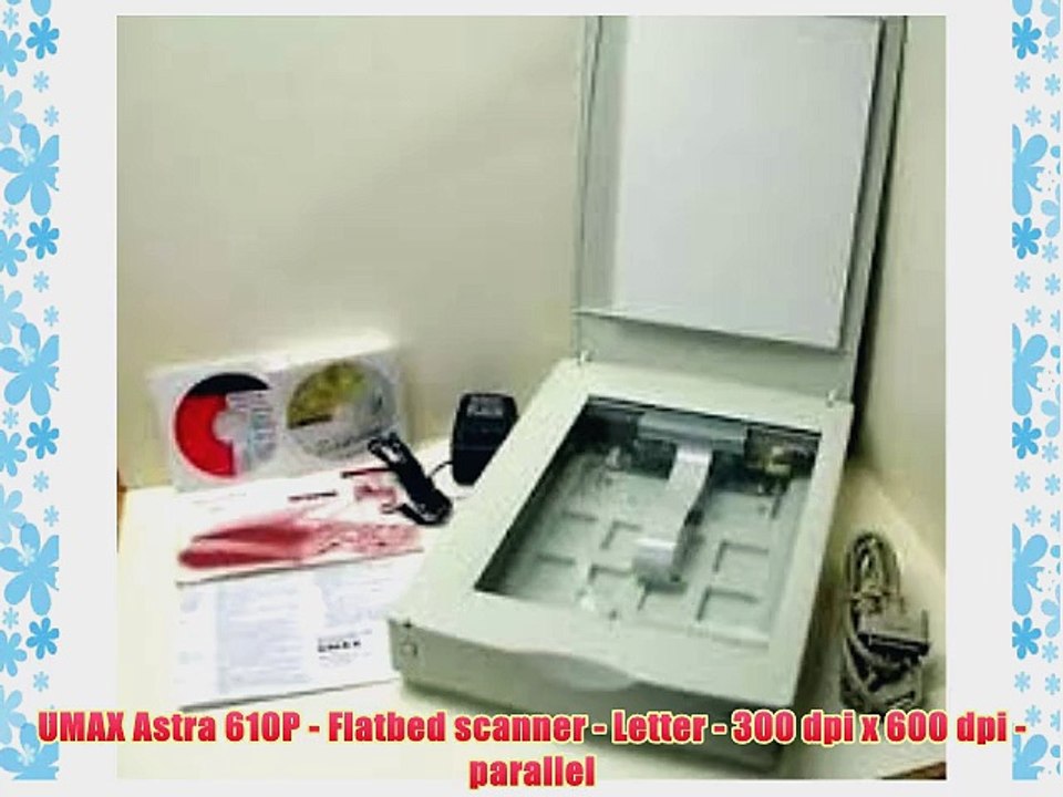 UMAX Astra 610P - Flatbed scanner - Letter - 300 dpi x 600 dpi - parallel