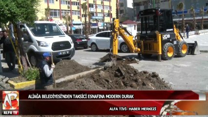 Aliağa Belediyesi'nden Taksici Esnafına Modern Durak