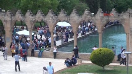 Şanlıurfa Balıklıgöl'e Ziyaretçi Akını