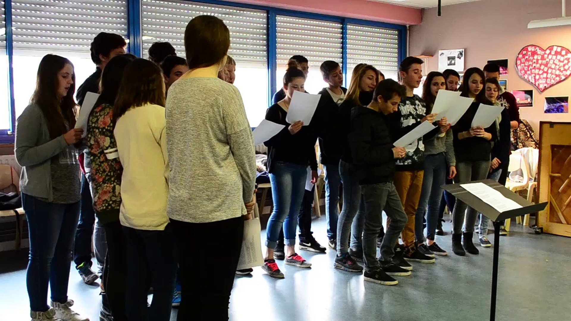 Ecole en choeur] - Académie de Bordeaux- collège Jean Zay (Biganos) Classe  3°2 - Vidéo Dailymotion