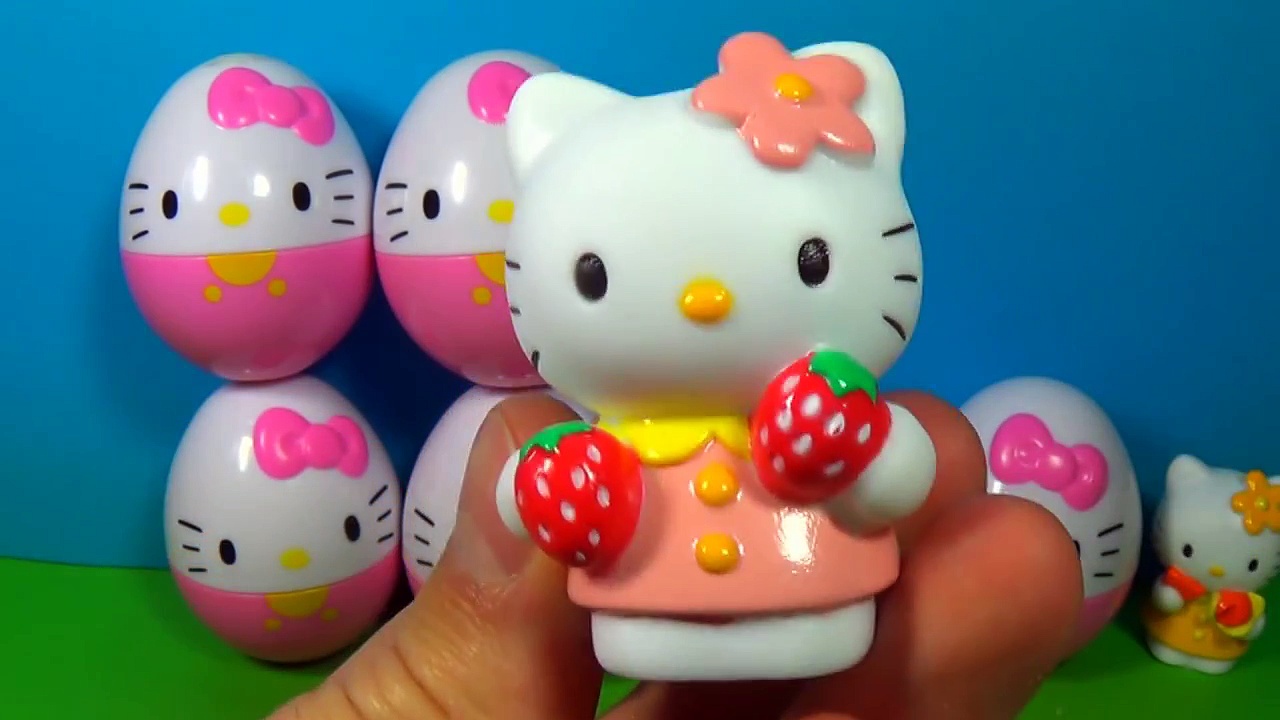HELLO KITTY eggs surprise! Unboxing 8 Hello Kitty surprise eggs! HELLO KITTY Hello Kitty!!!