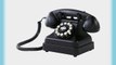 Crosley CR62-BK Kettle Classic Desk Phone with Push Button Technology (Black)