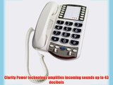 Clarity Amplified Corded Big-Button Telephone with Clarity Power Technology (XL40)