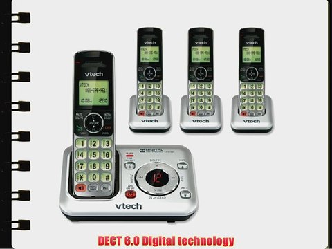 VTech CS6429-4 DECT 6.0 Expandable Cordless Phone with Answering System and Caller ID/Call