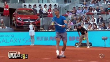 Tải video: Warm up Final match Madrid Open 2014   Rafael Nadal vs Kei Nishikori upscale to 720p