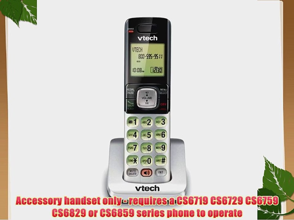 VTech CS6709 Accessory Handset with Caller ID/Call Waiting for Vtech CS6719 CS6729 CS6759 CS6829