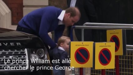 Le prince George rend visite à sa petite soeur