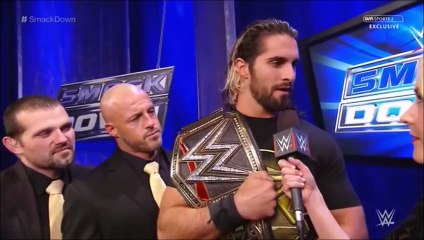 Renee Young Interviews Seth Rollins and J&J Security