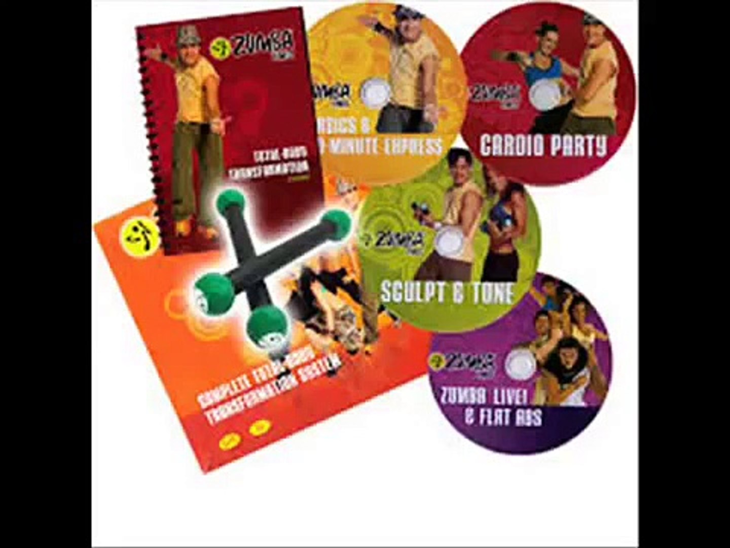 ⁣Zumba Fitness Sculpt and Tone DVD WITH 1LB Toning Sticks