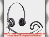 Polycom Compatible Plantronics VoIP Ultra Noise Canceling DUO Headset Bundle | SoundPoint?