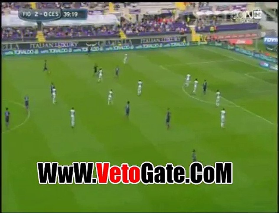 "محمد صلاح" يهدر فرصه الهدف الثالث لفيورنتينا امام تشيزينا