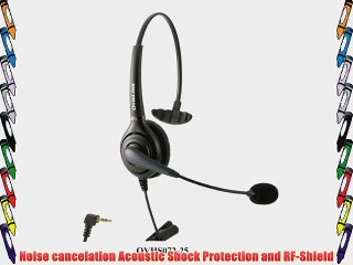 2.5mm Call Center Headset for Polycom SoundPoint Pro SE 220 225 and IP 321 331