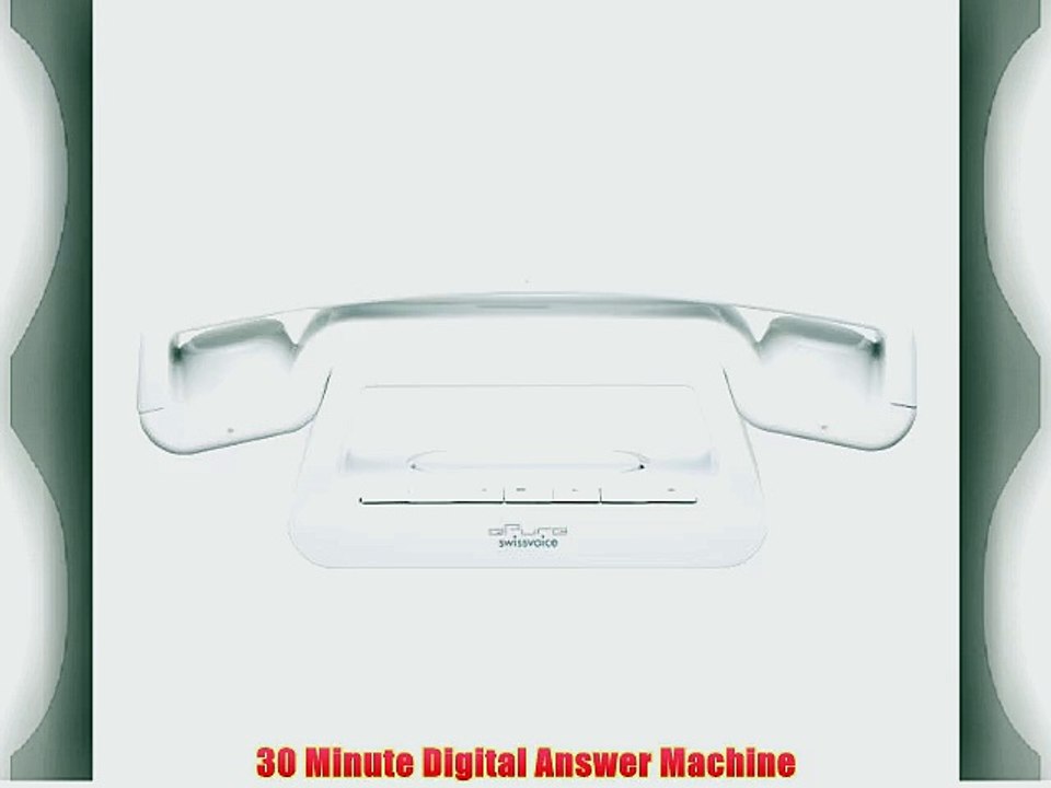 ePure - DECT 6.0 Design Home Cordless Telephone - White with Answering System