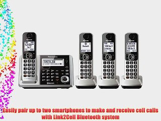 Panasonic KX-TGF374S DECT 4-Handset Landline Telephone
