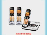 D1780-3 DECT 6.0 Expandable Cordless Phone with Digital Answering System Silver 3 Handsets