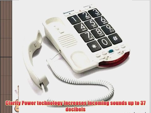 Clarity JV35 Amplified Corded Phone with Talk Back Numbers