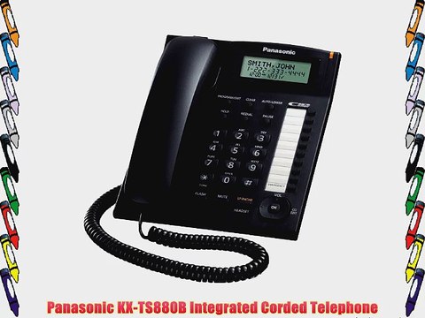 Panasonic KX-TS880B Integrated Corded Telephone