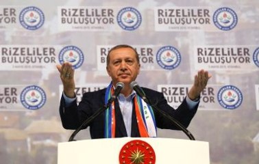 Erdoğan'ın Konuştuğu Salonda "Yeni Türkiye'nin Devlet Başkanı" Anonsu