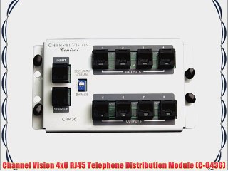 Channel Vision 4x8 RJ45 Telephone Distribution Module (C-0436)