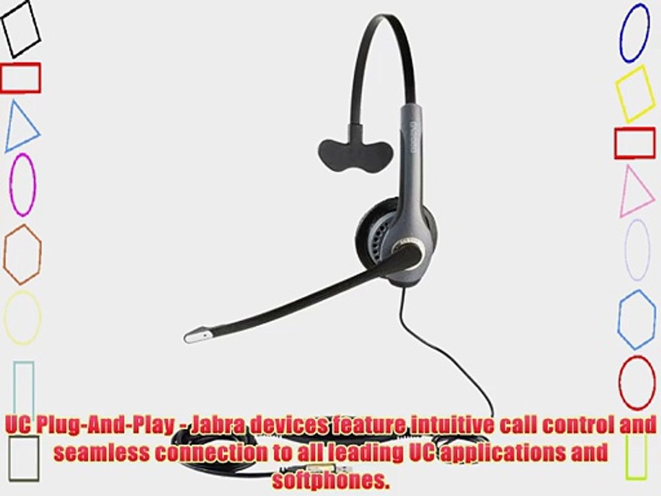Jabra GN2000 USB Mono MS Lync Optimized Corded Headset for Softphone