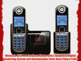 Motorola DECT 6.0 Cordless Phone with 2 Handsets Digital Answering System and Customizable
