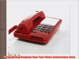 Corded Red Telephone Amplified for Great Clarity