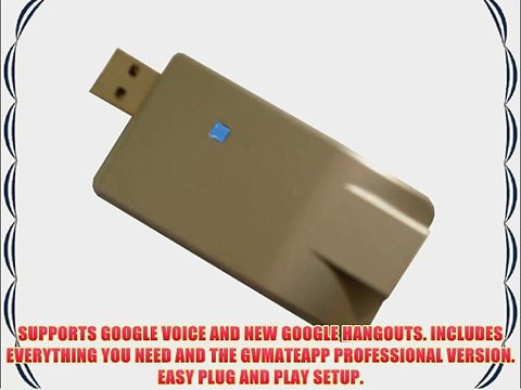 GVMate: VoIP Phone Adapter with Google Voice and New Google Hangouts. $0/Year Free Phone Service.