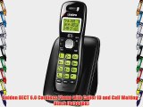 Uniden DECT 6.0 Cordless Phone with Caller ID and Call Waiting - Black (D1364BK)