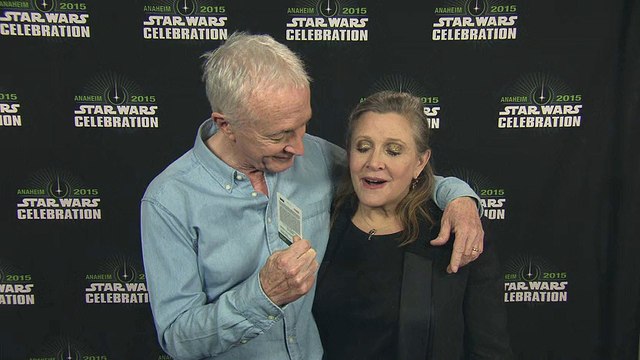 Star Wars: Episode VII - The Force Awakens Star Wars Celebration - Carrie Fisher _ Anthony Daniels
