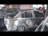 حريق مطعم بكورنيش المعادي يلتهم ١٢ سيارة