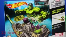 Surprise Toys: Hot Wheels HULK SMASH SPIN OUT, Super Hero Mashers Avengers Age of Ultron, ZZ Kids TV