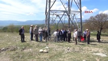 Safranbolu'da Enerji Nakil Hattı Eylemi