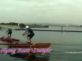 HYDROFOIL -- UNBELIEVABLE!! Human Powered Flying Boat. Ray Vellinga video