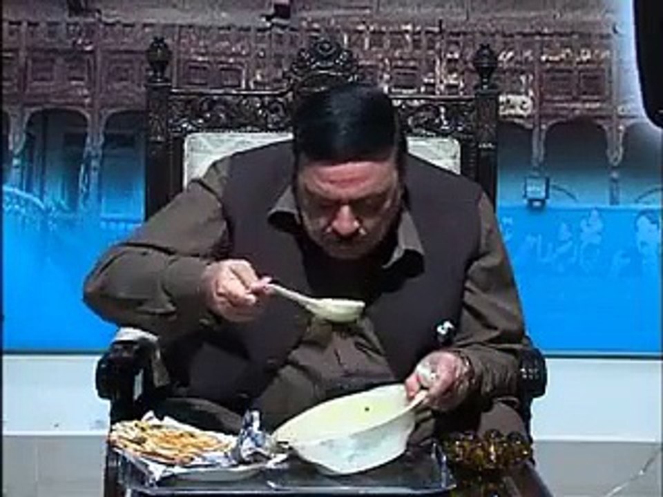 Sheikh Rasheed Taking Breakfast